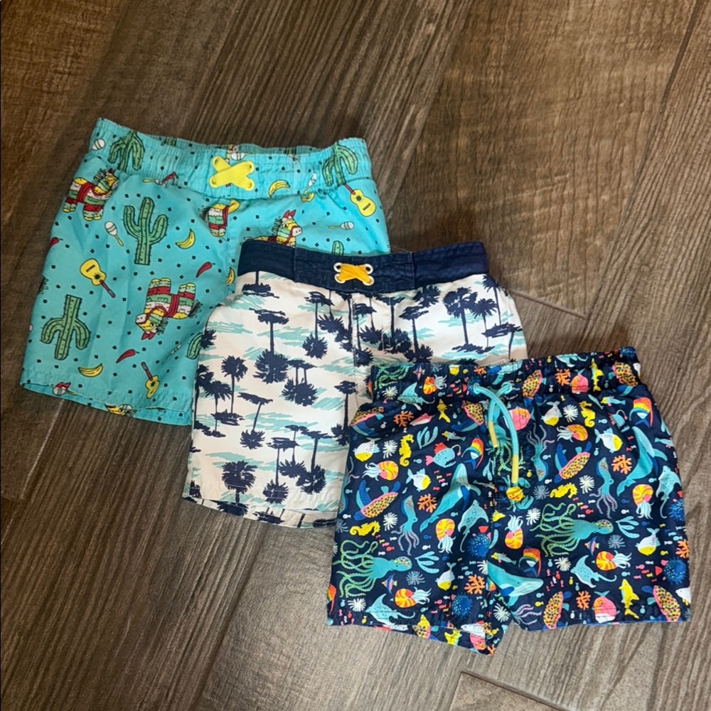 3 Pairs of Boys Swim Trunks